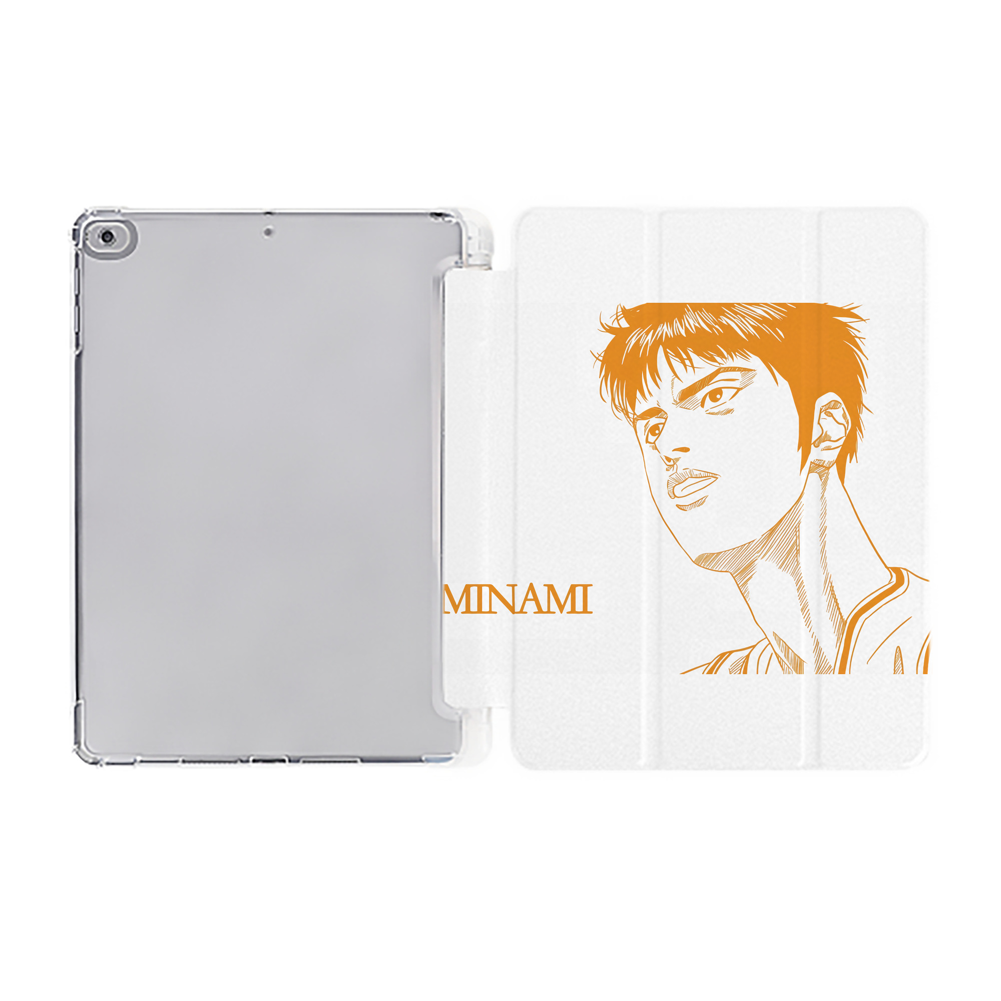 （画像用） SLAM DUNK／スラムダンク IPad ケース ペン収納付き 三つ折りスタンド PUレザー×シリコン 対応機種9.5/10.5/10.9インチ